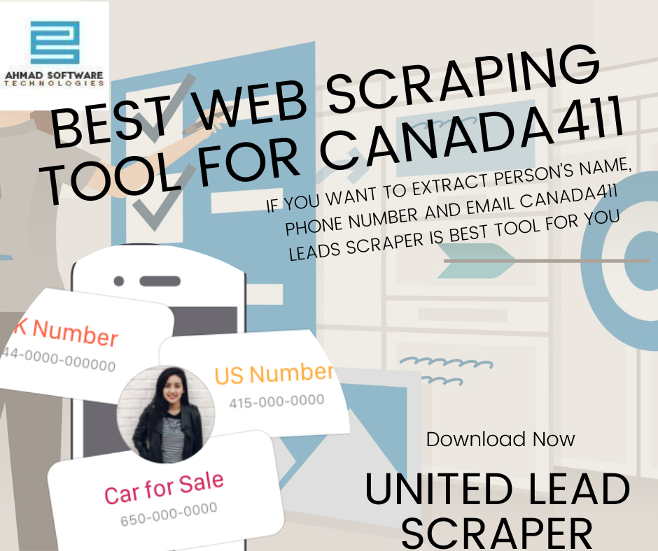 What is the best Canada411 lead scraper software for collecting Canada411 customer data?