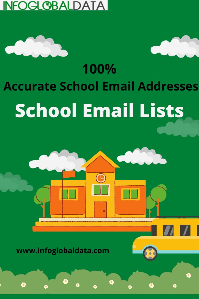 Buy 100% opt-in public school email addresses guaranteeing the maximum return on investment from your marketing initiatives