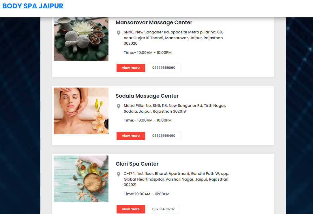 Massage Center Spa in Jaipur – Body Spa Jaipur
