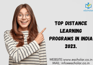 Top Distance Learning Programs in India 2023.