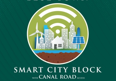 Blue Town with Smart City Features