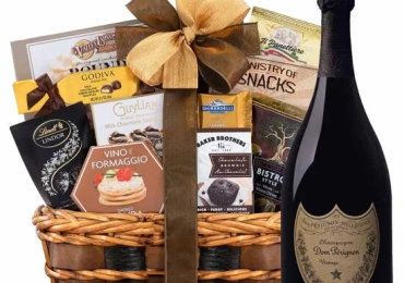 Buy Online Dom Perignon Champagne Gift Baskets
