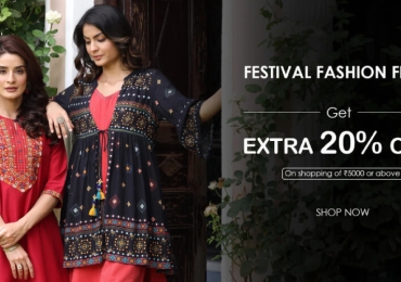 Festival Fashion Fiesta Get Extra 20% OFF On Rs. 5000 Or Above