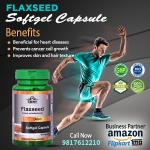 Flaxseed Softgel Capsule contains omega-3 acids which improve the function of the heart