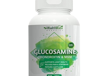 Health Veda Organics Glucosamine, Chondroitin, MSM For Healthy Bones & Joints