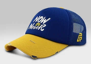 The Now or Never Cap – Navy/Yellow ( Baseball Cap)