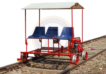 Railway track inspection trolley in South Africa