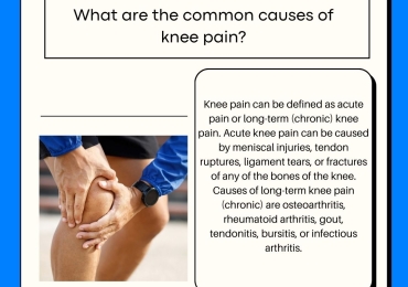 What are the common causes of knee pain?