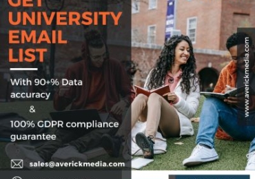 Buy our 100 % verified university emails list from AverickMedia